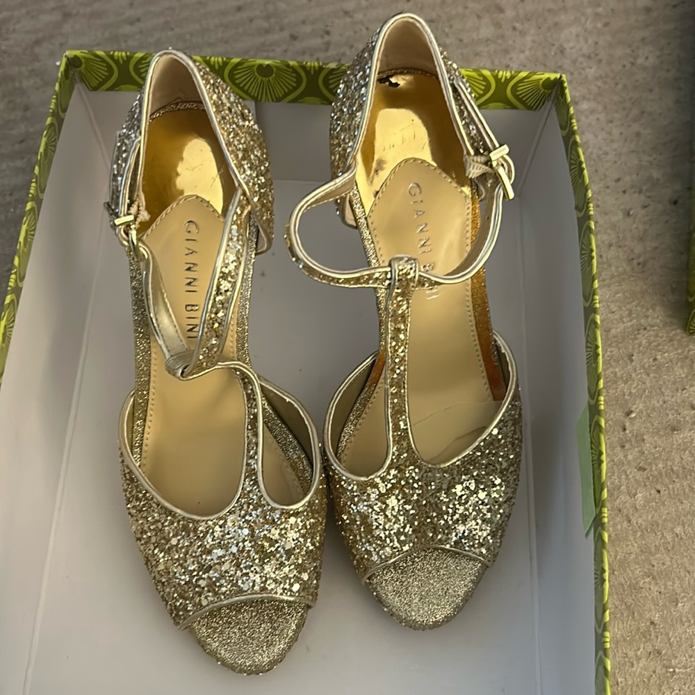 Gold heels